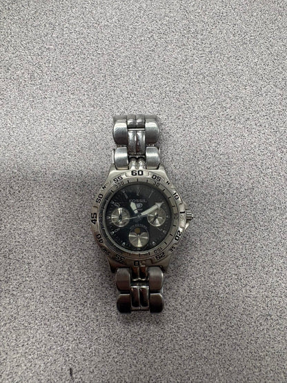 Fossil Chronograph Stainless Steel Men’s Watch – Black Dial