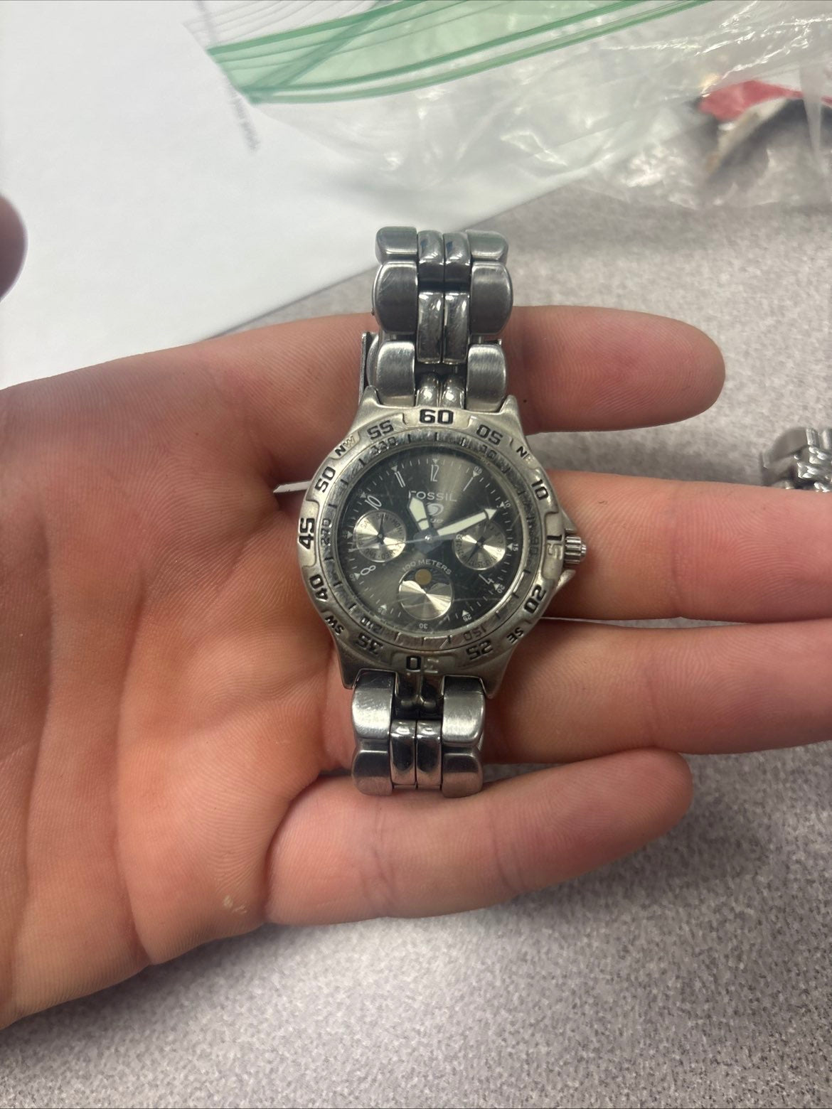 Fossil Chronograph Stainless Steel Men’s Watch – Black Dial