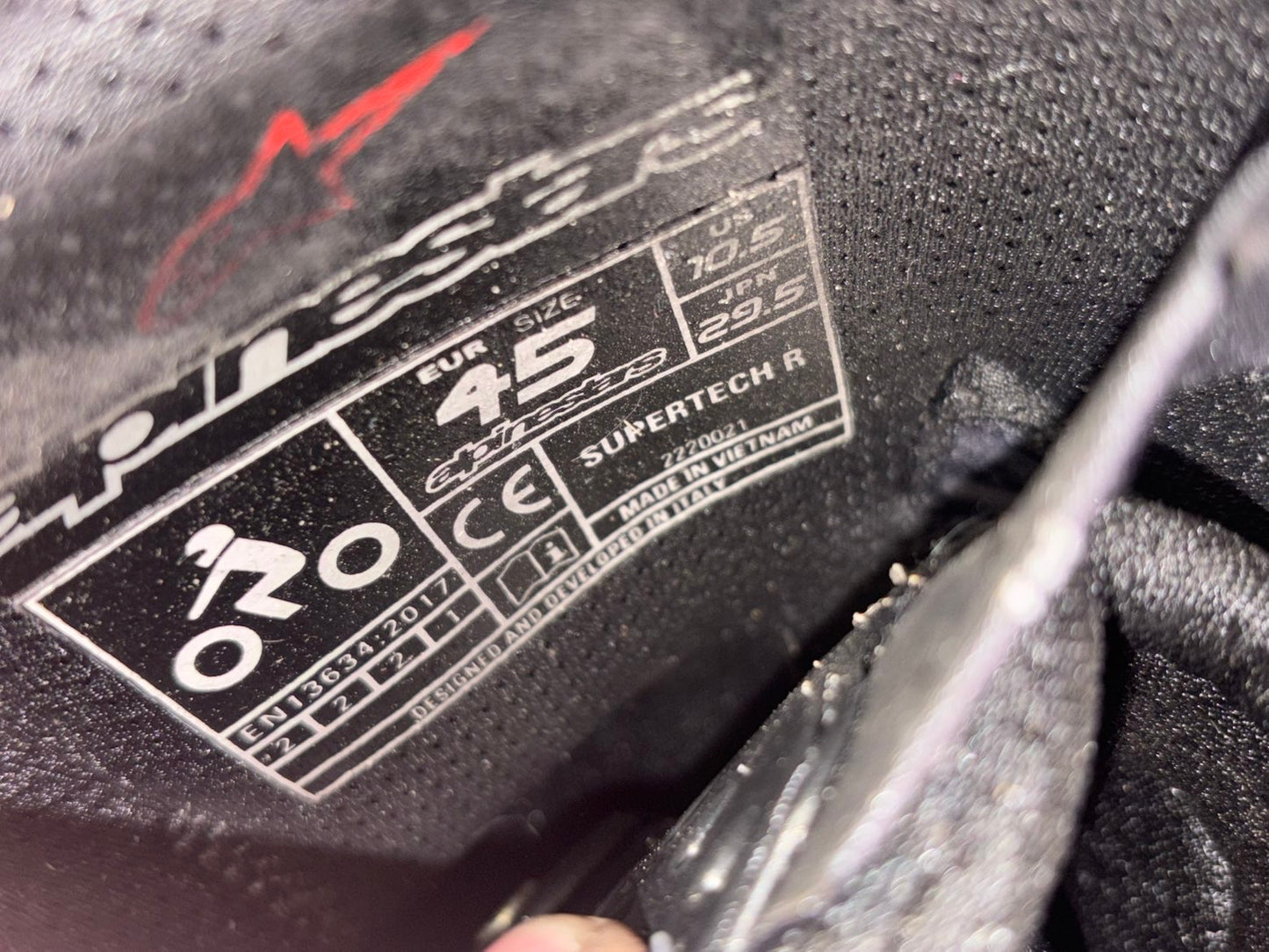 Alpinestars Supertech R Vented Motorcycle Racing Boots – Size 10.5