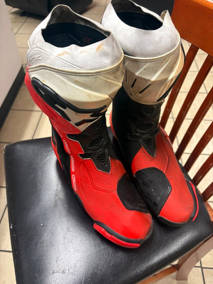 Alpinestars Supertech R Vented Motorcycle Racing Boots – Size 10.5