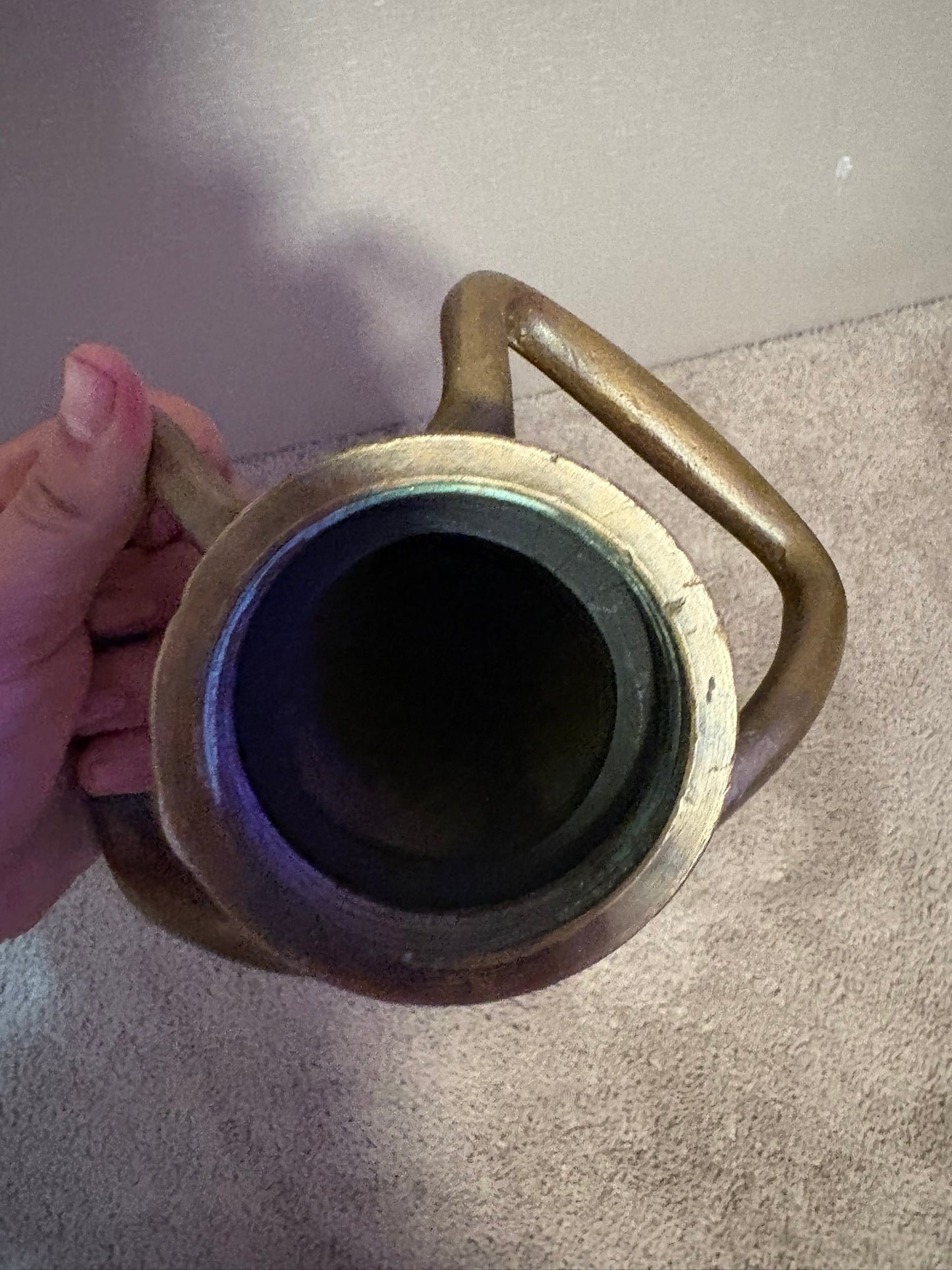 SOLD - Antique Brass Fire Hose Nozzle