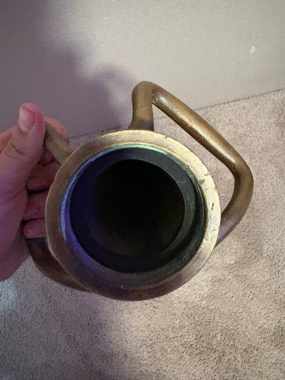 SOLD - Antique Brass Fire Hose Nozzle